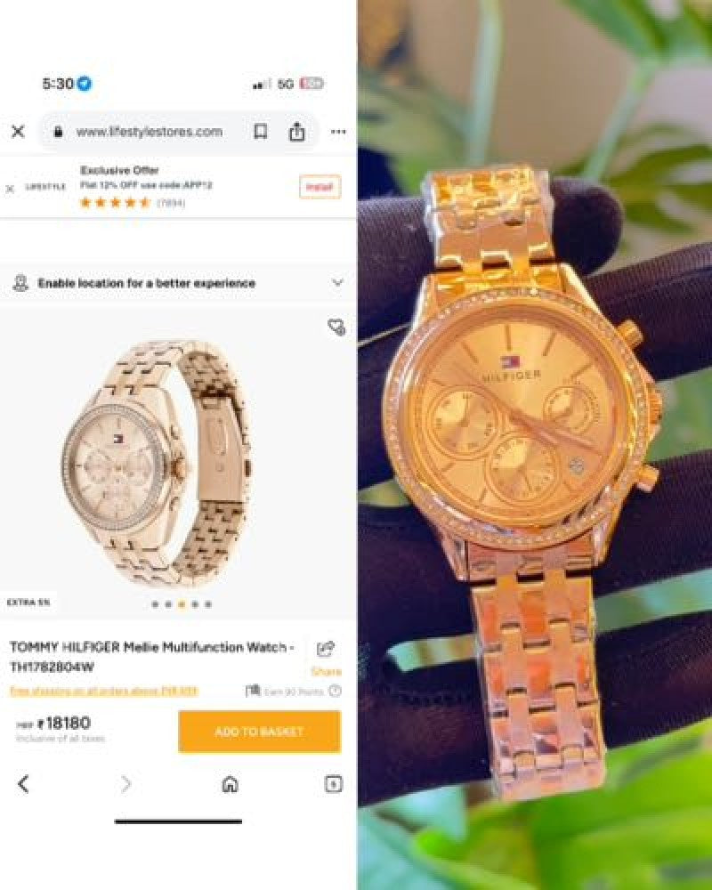 Tommy Hilfiger chronograph for her