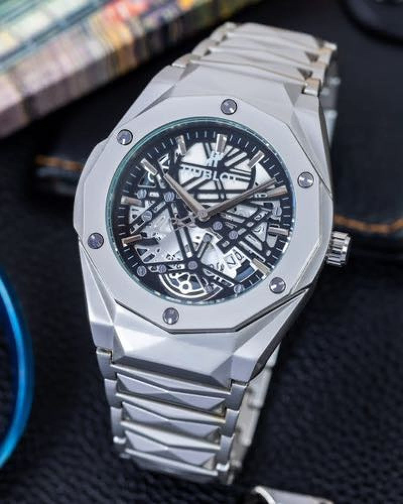 HUBLOT Tourbillon diamond cut chain