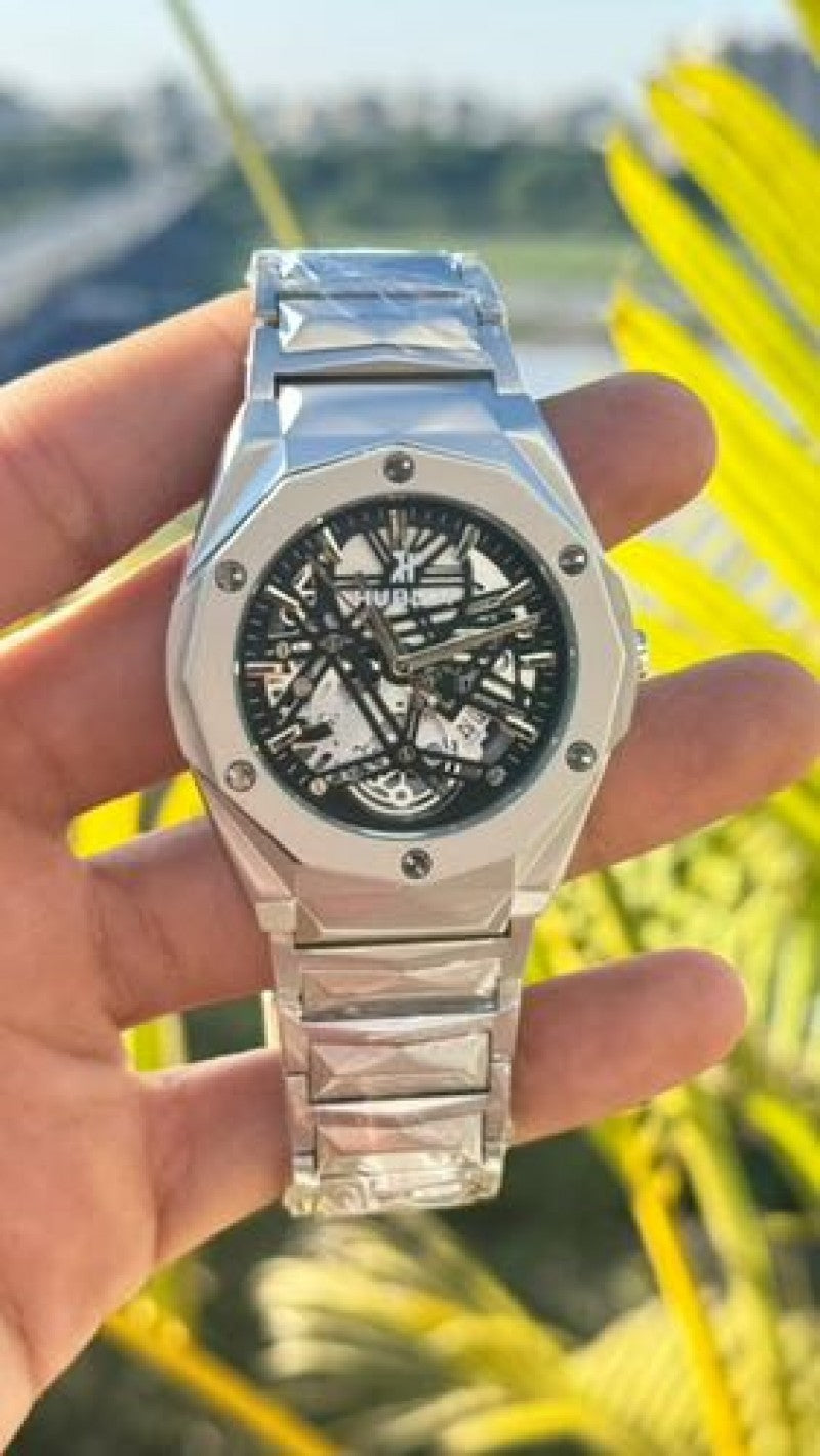 HUBLOT Tourbillon diamond cut chain