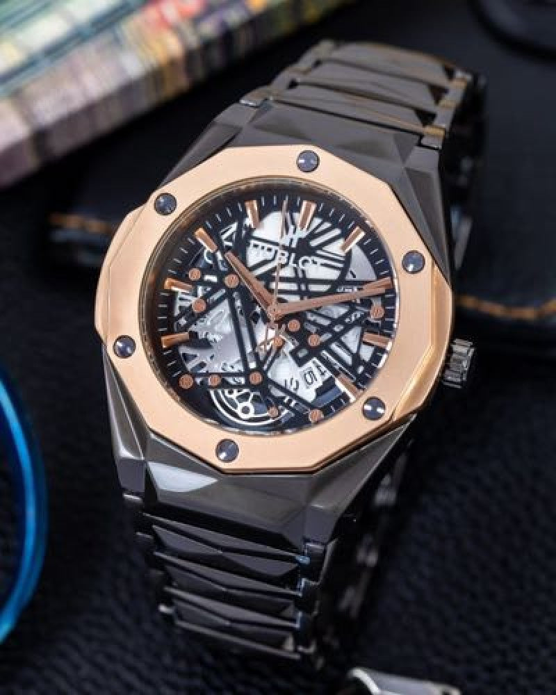 HUBLOT Tourbillon diamond cut chain
