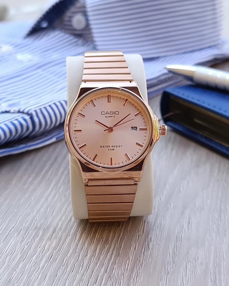 CASIO Rosegold dial