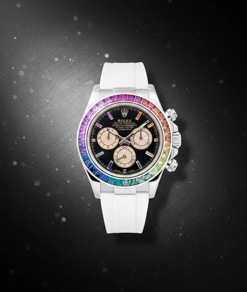 Rolex Cosmograph Daytona Rainbow White Silver