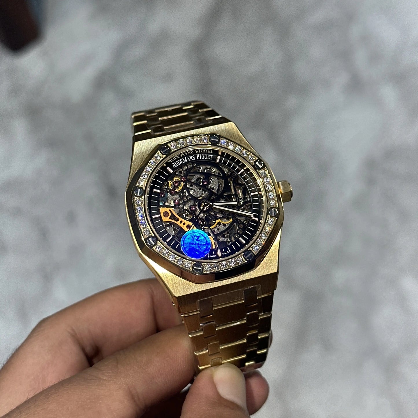 Audemars Piguet Royal Oak Skeleton Diamond Bazel
