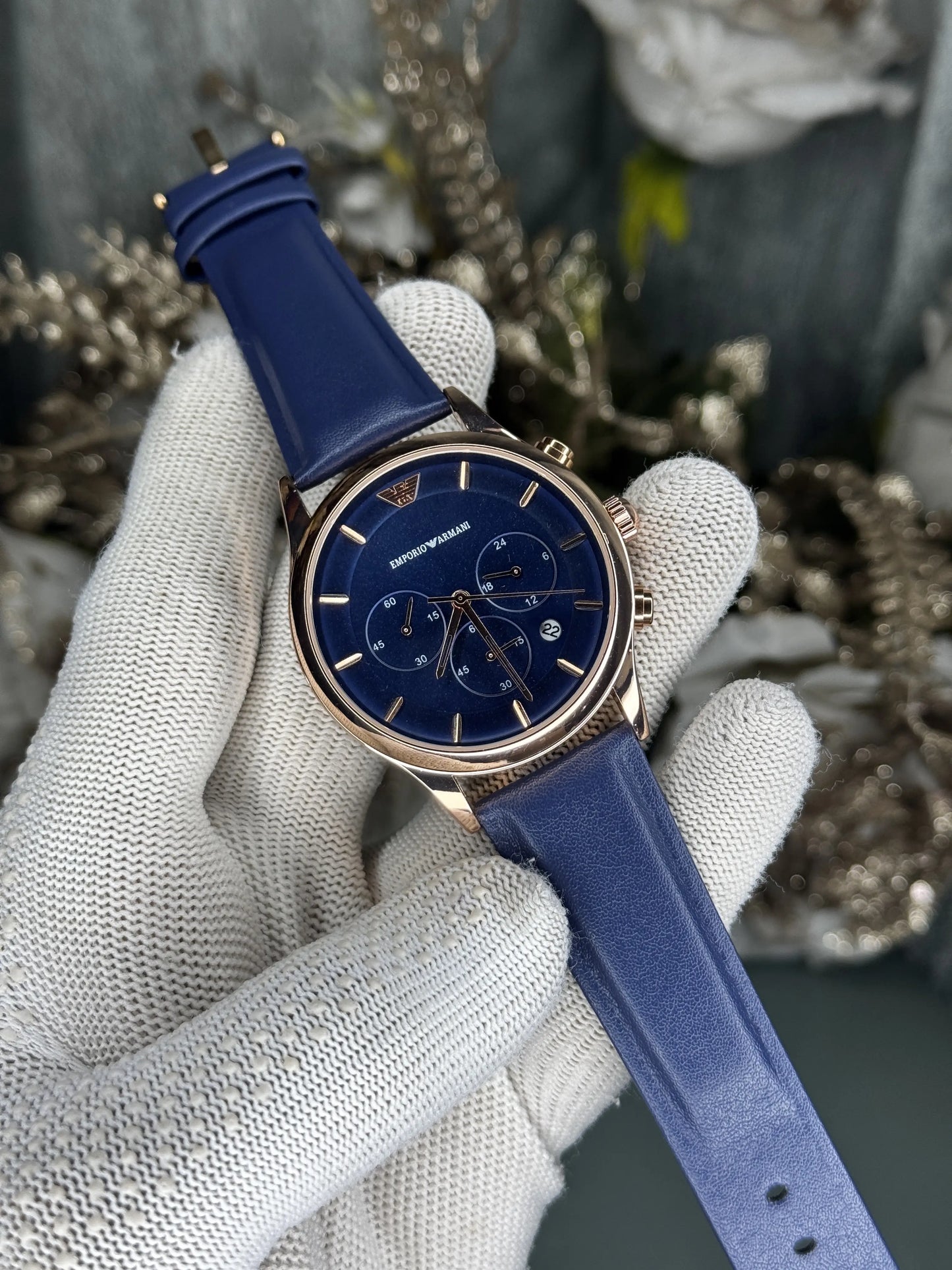 Emporio Arman i Copper Blue Chronograph Premium Watch