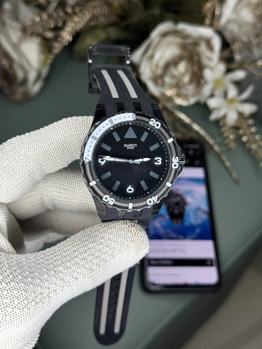 Swatch Sea Nettle Black Premium Quartz Watch