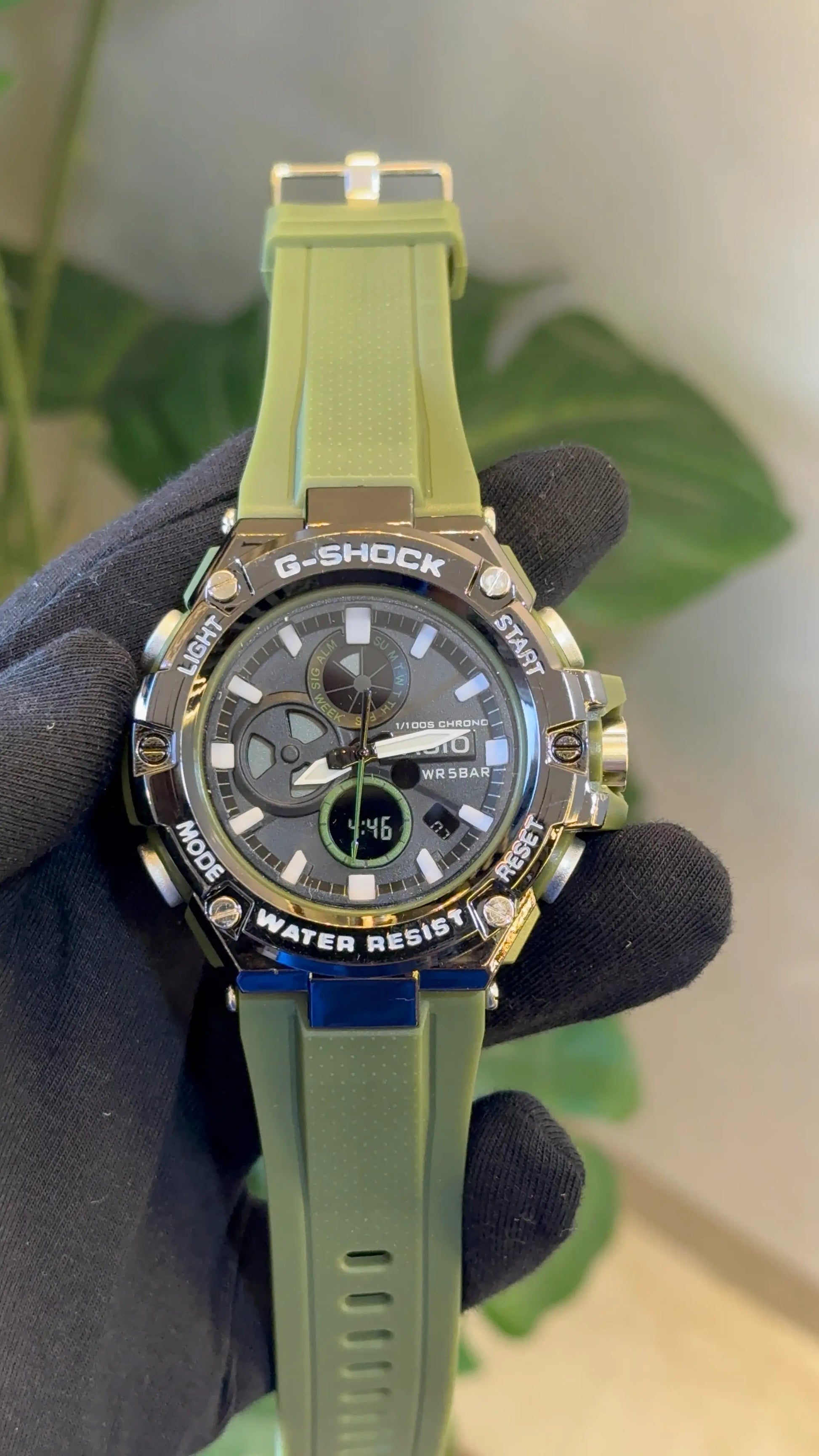 G shock B100 green/black