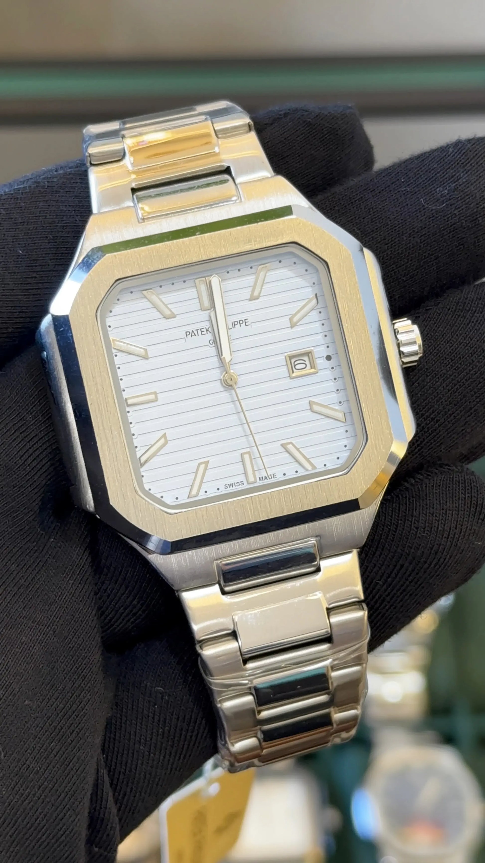 Patek Phillip Cubitus Chain Silver/