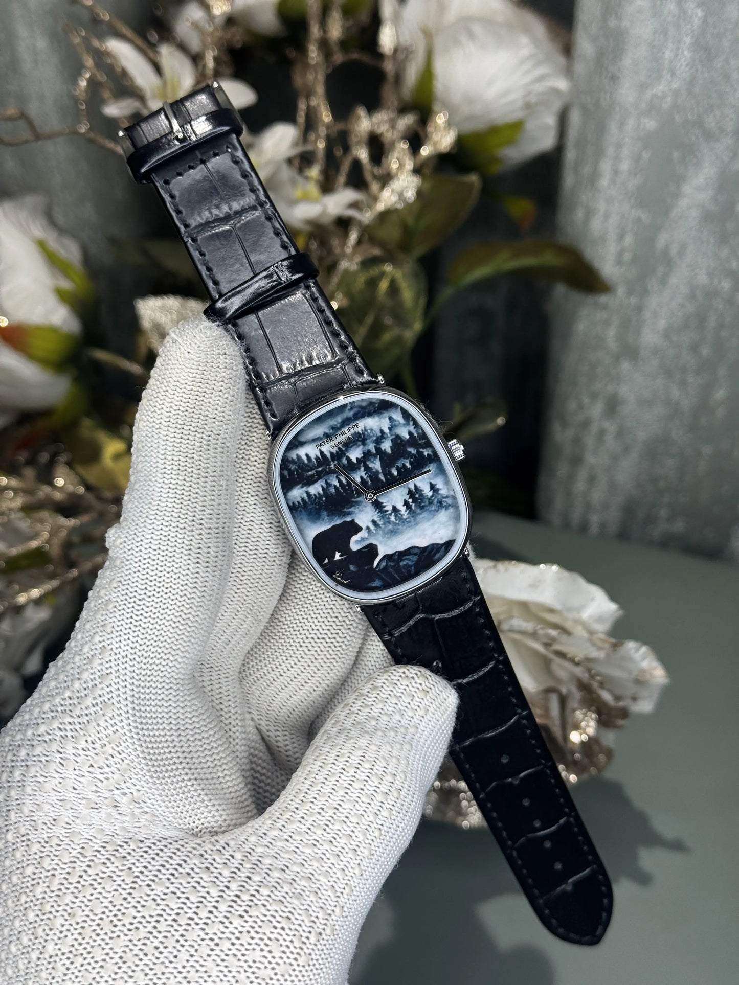 Patek Golden Ellipse Forest In the Mist Premium Quartz Watch