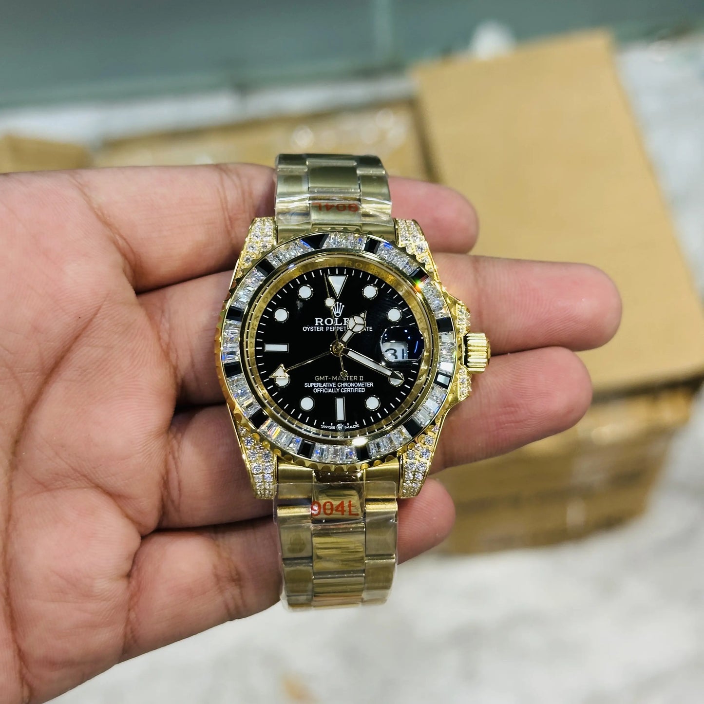 Rolex Gmt Master || Diamond Bazel