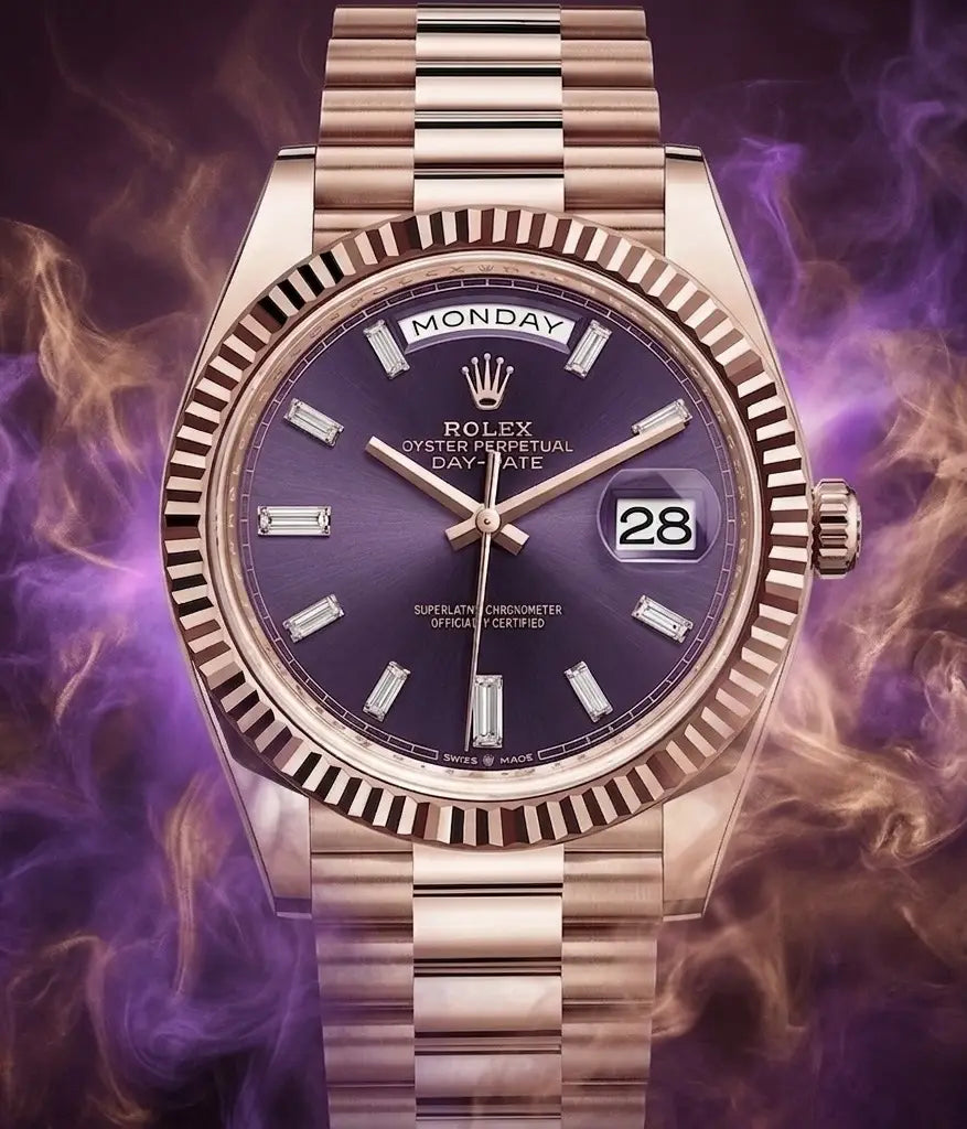 Rolex Day Date 40mm Purple Dial