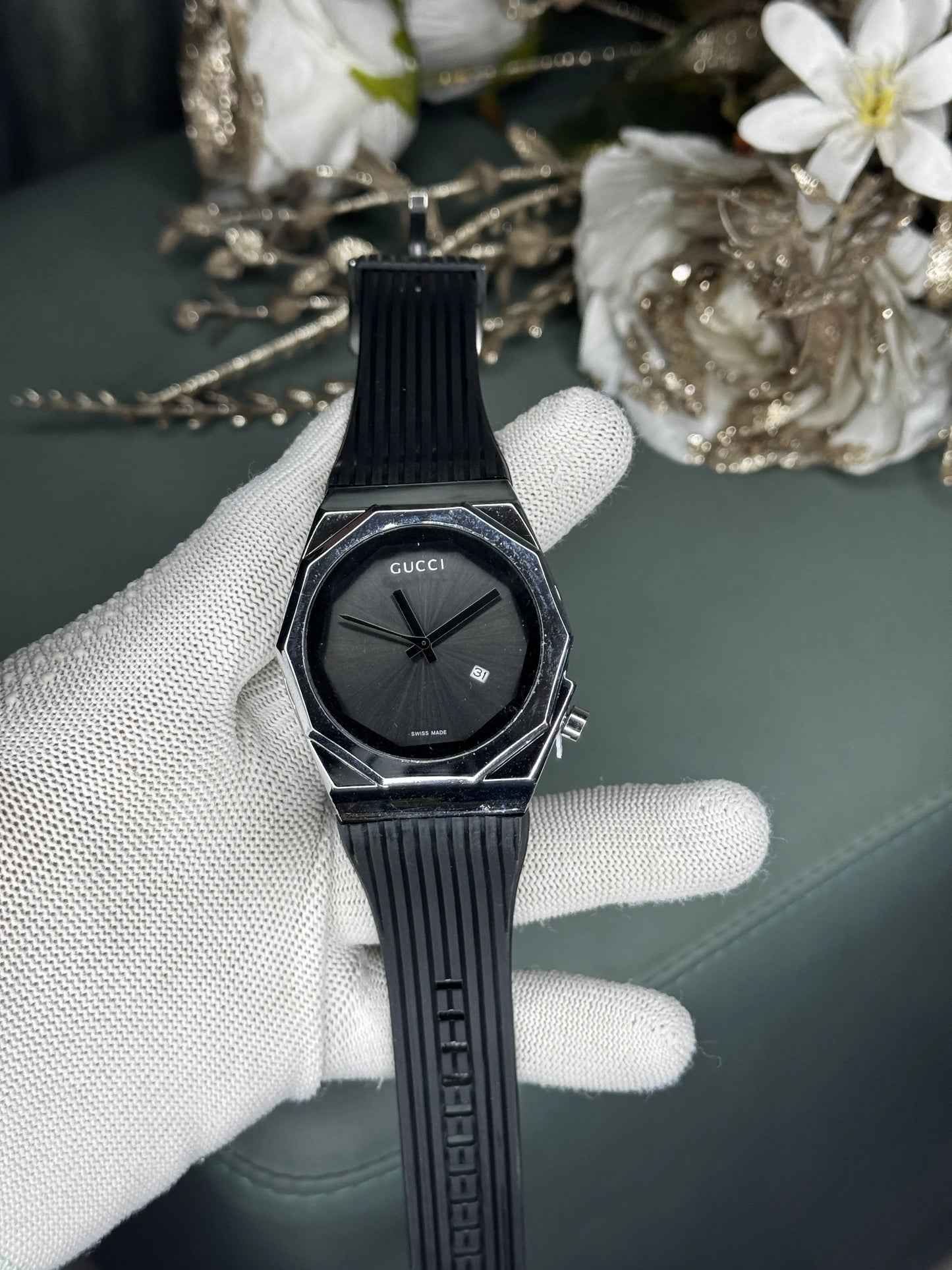 Gucc i All Black Premium Quartz Watch