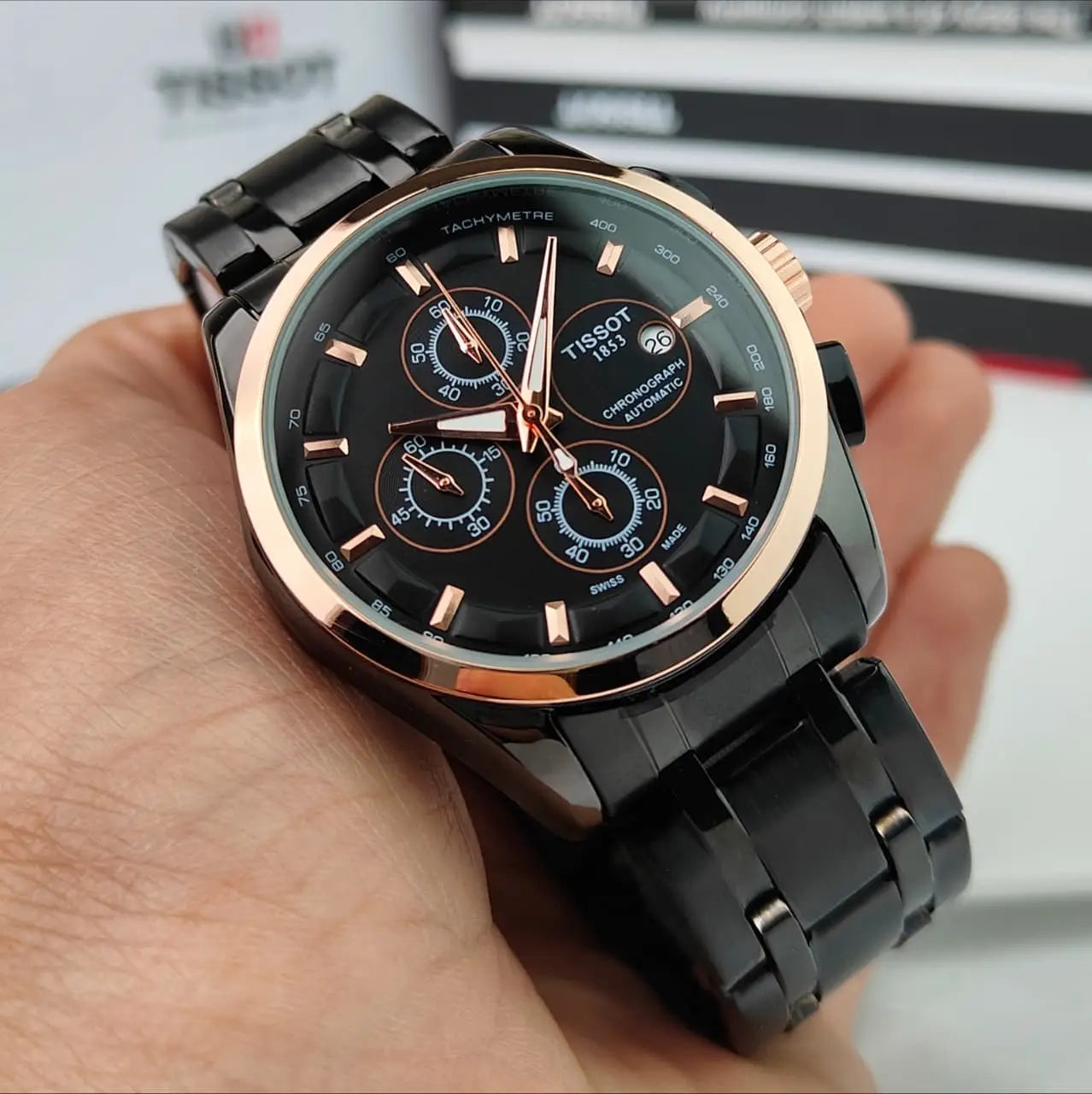 TISSOT 1853 chronograph chain