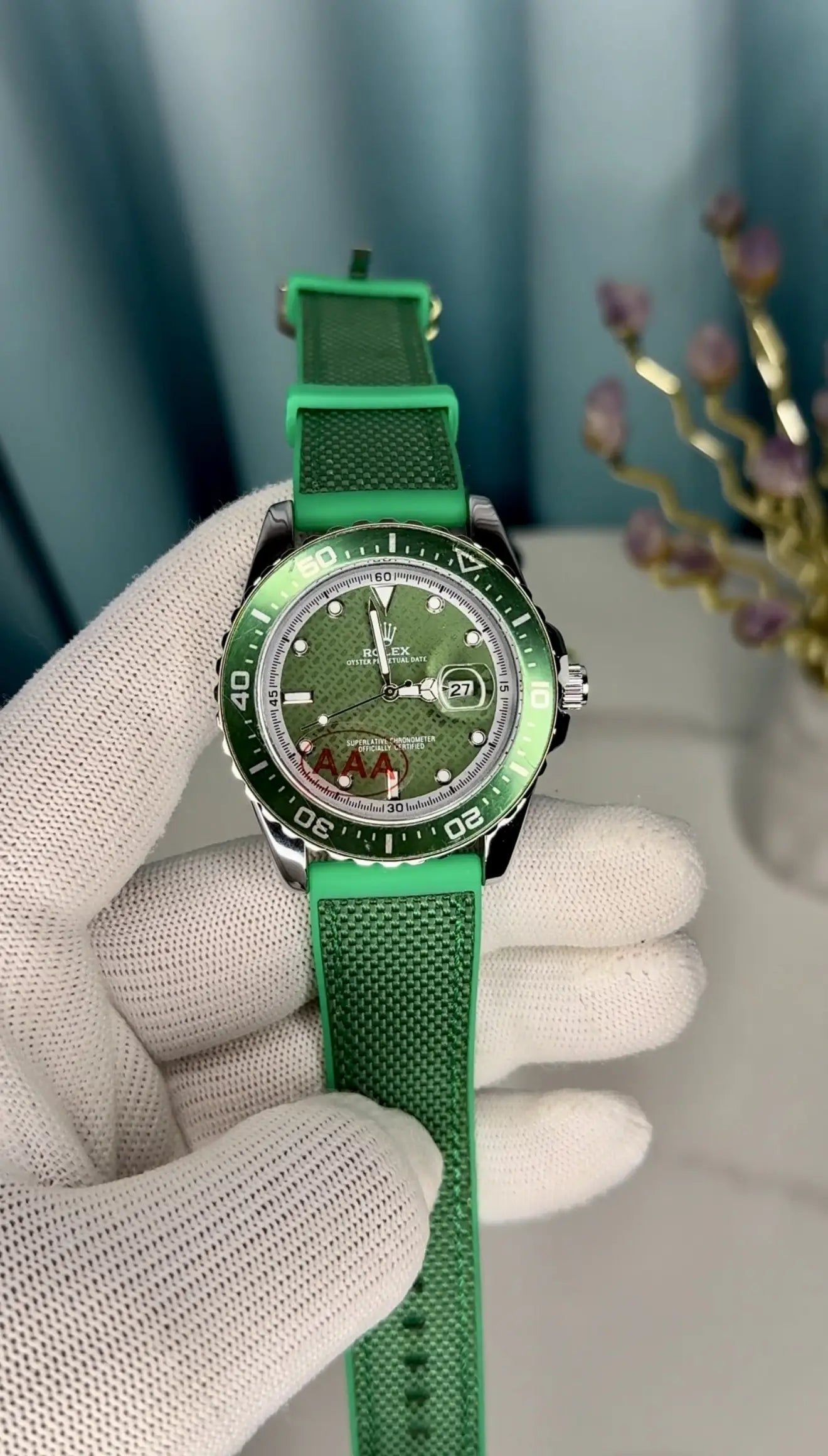 ROLEX OYSTER PERPETUAL GREEN