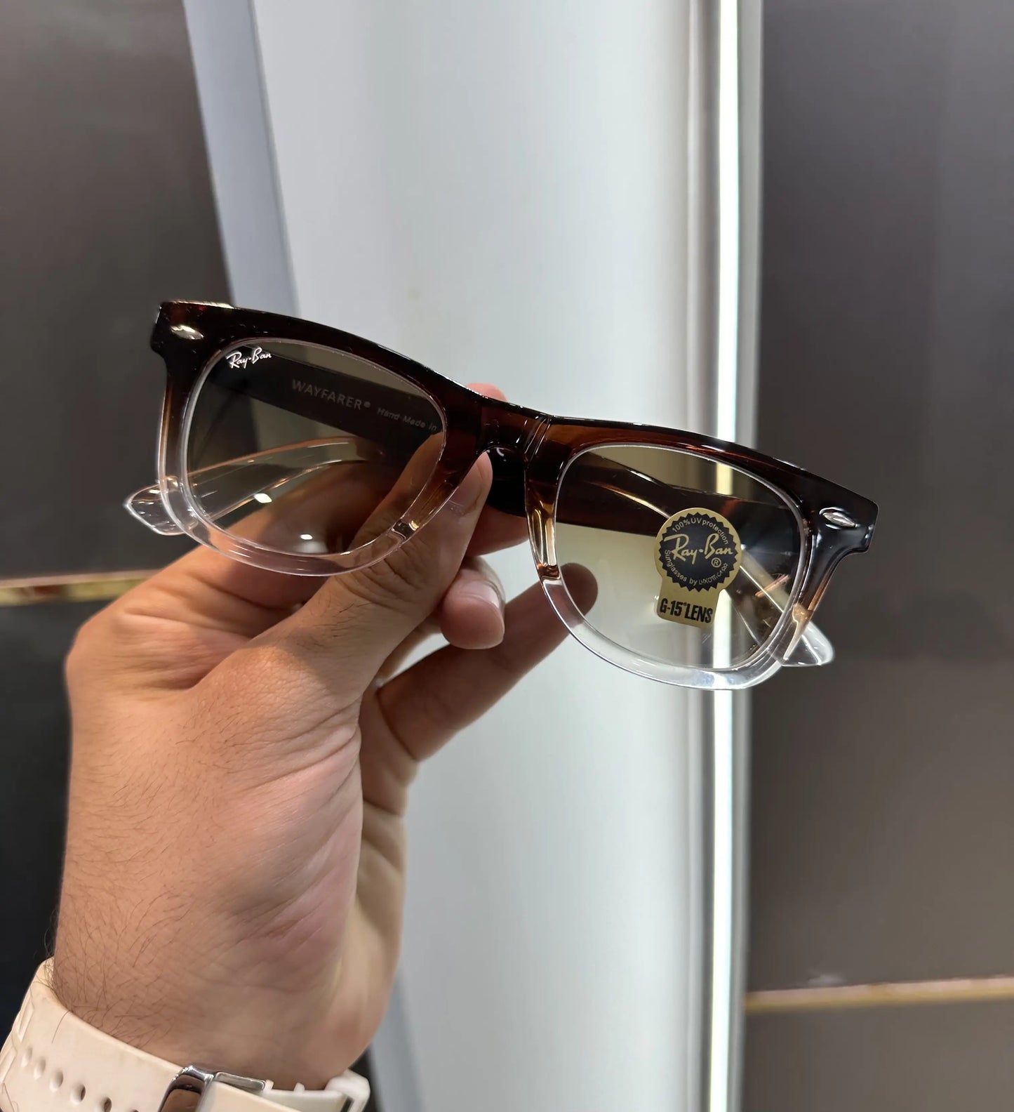 Ray Ban Ice Brown Premium Shades 2140