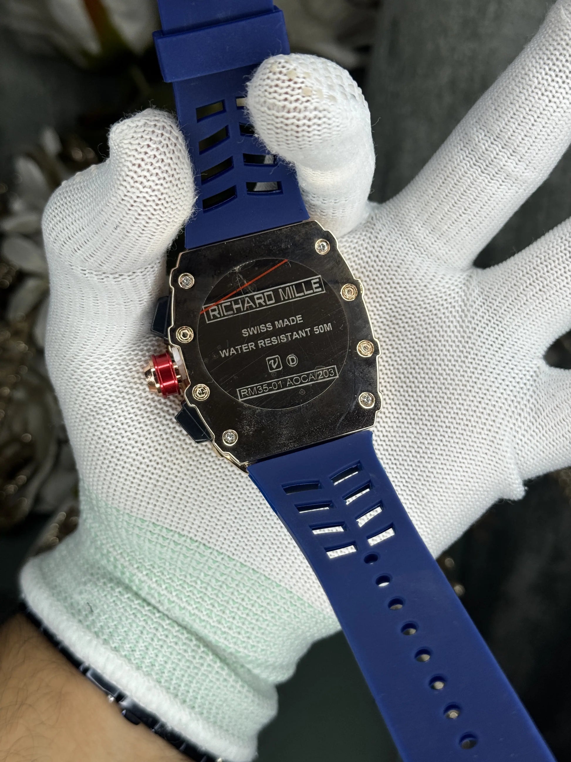 Richard Mille RM3501 Blue Multi colour Dial Premium Chronograph Watch