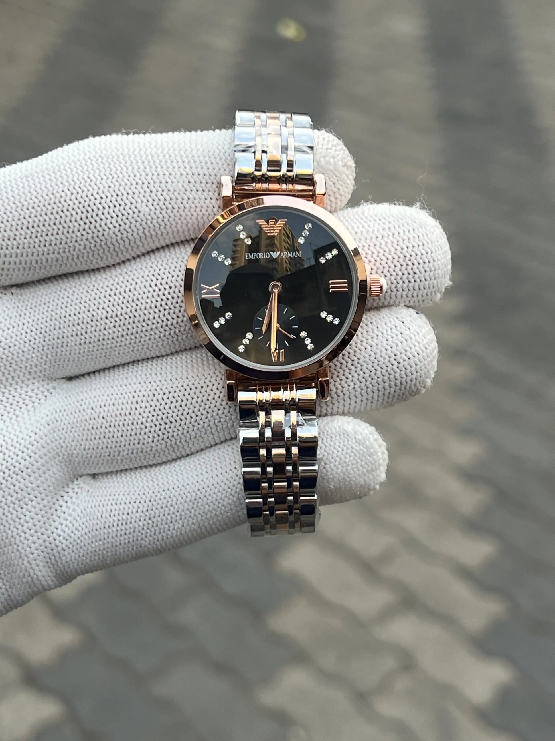 Empori_o Armani Two Tone Black