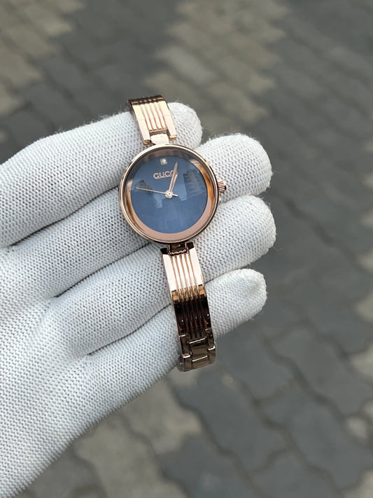 Gucc_i Rose Gold Blue