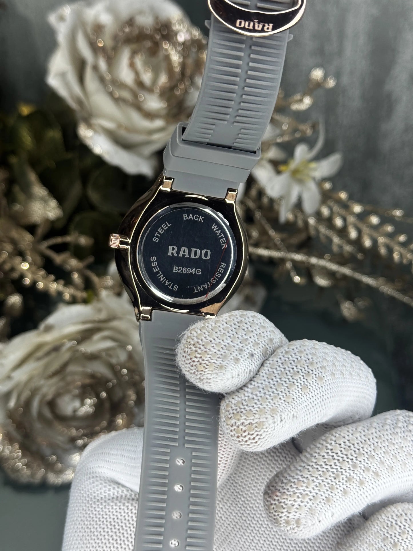Rad o Copper Grey Silicon Strap Premium Watch