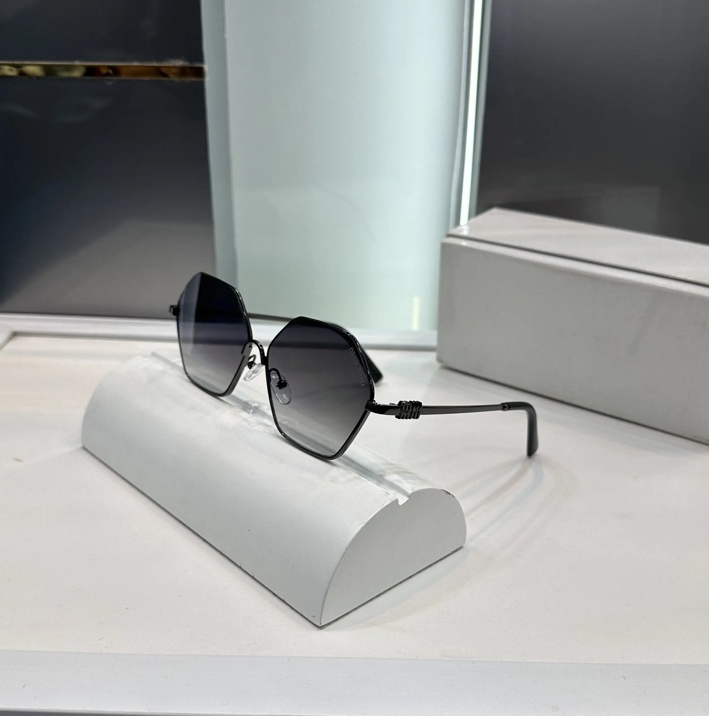 Miu Miu Gunmetal Green Premium Shades 653