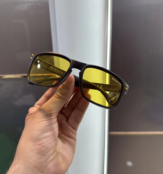 Oakley Matt Black Yellow Premium Shades 3056