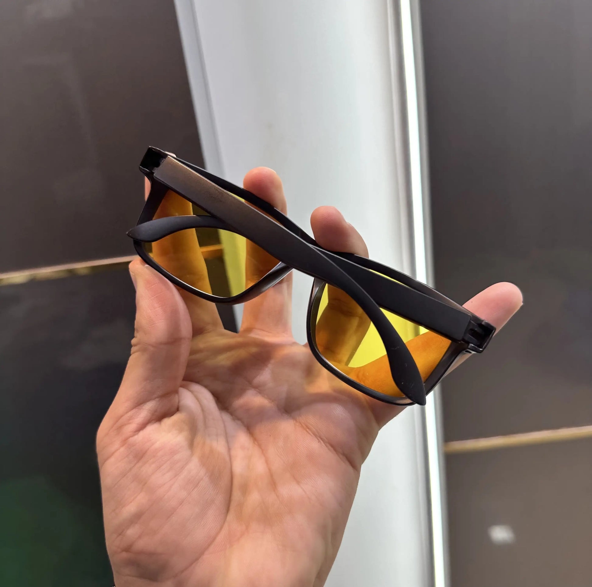 Oakley Matt Black Yellow Premium Shades 3056