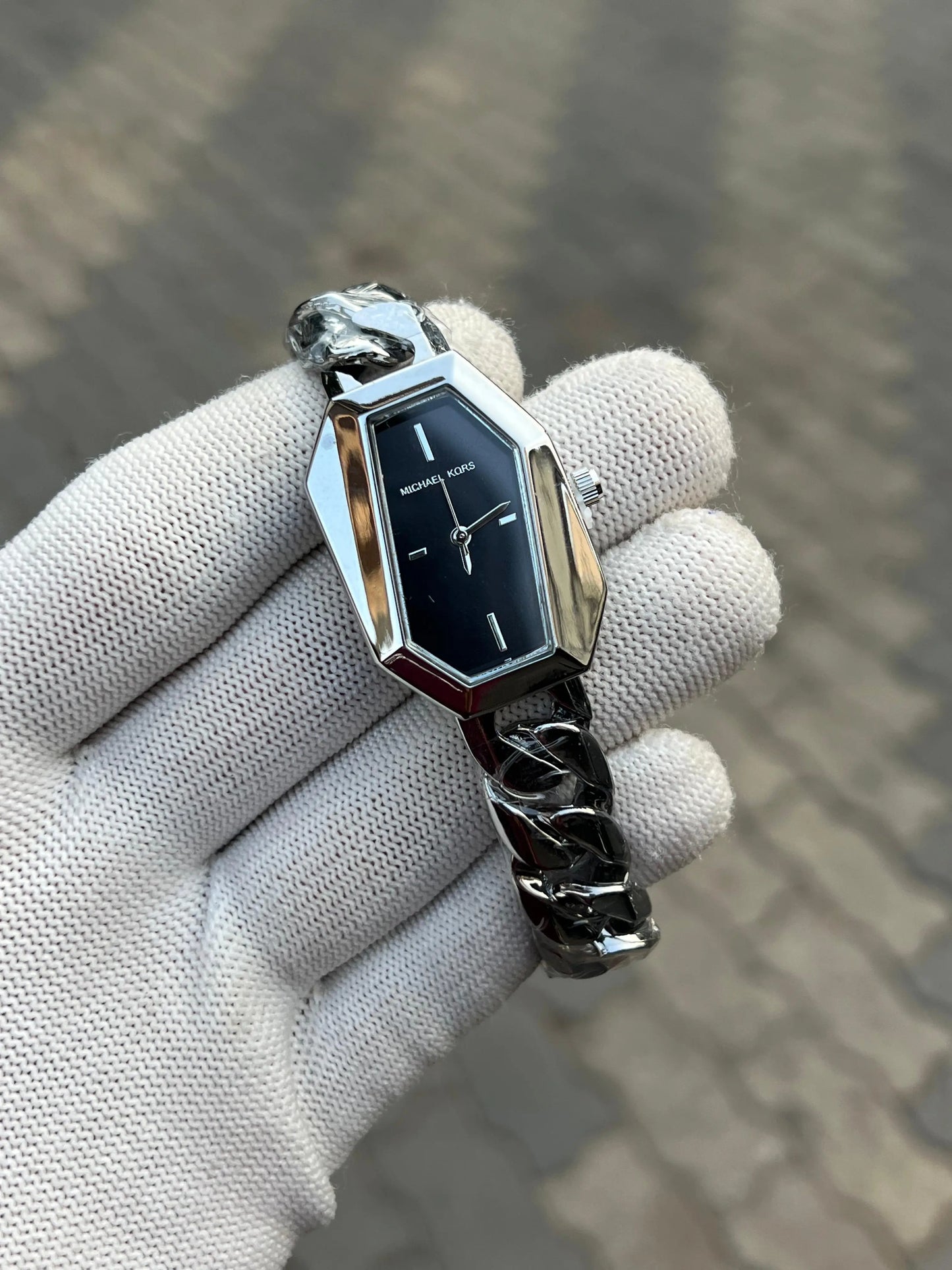 Michae_l Kors Silver Black