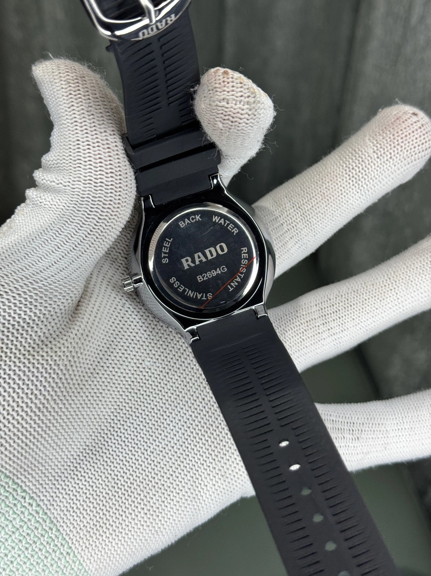 Rad o Silver Black Premium Quartz Watch