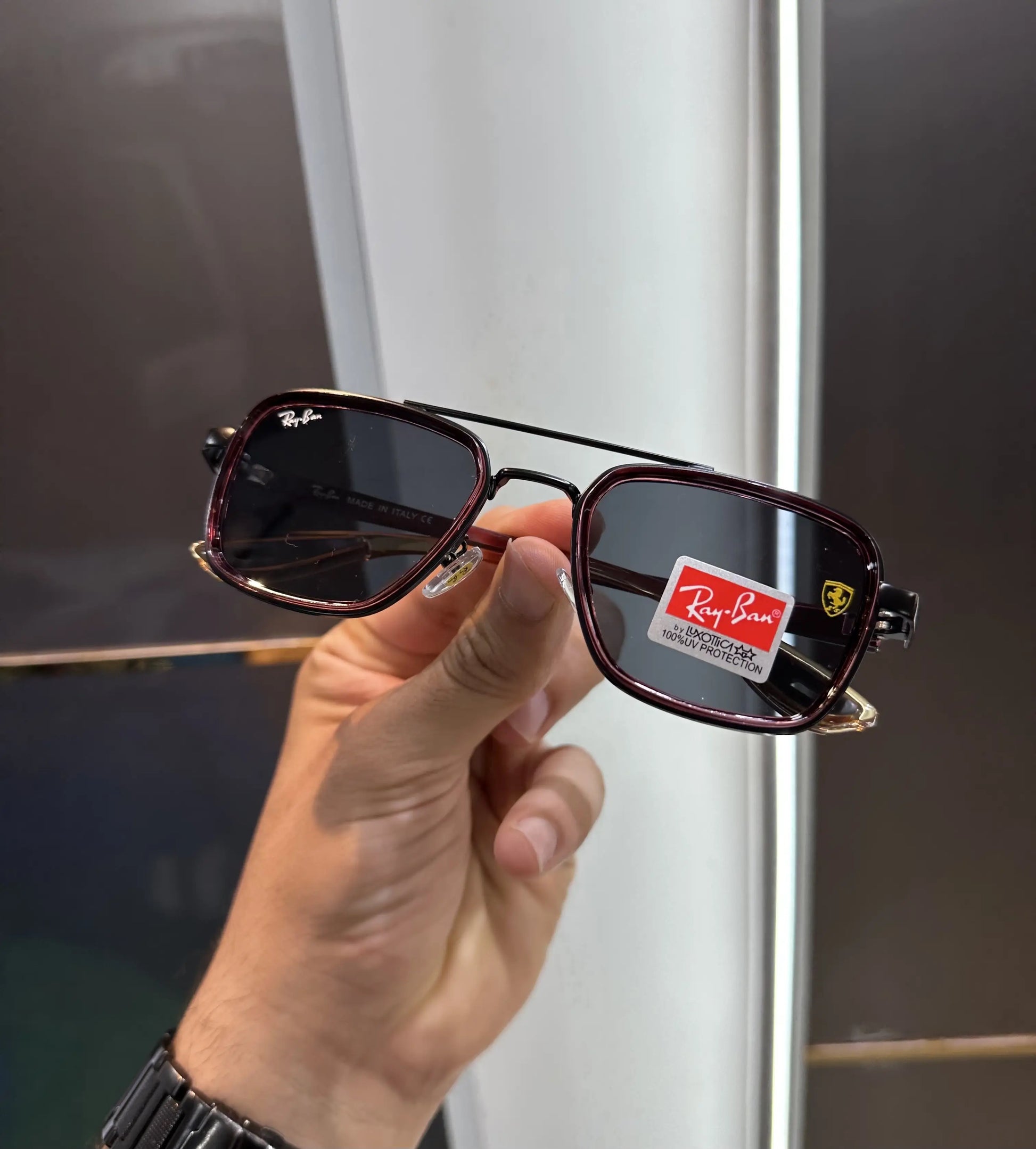 Ray Ban Brown Black Premium Shades 06