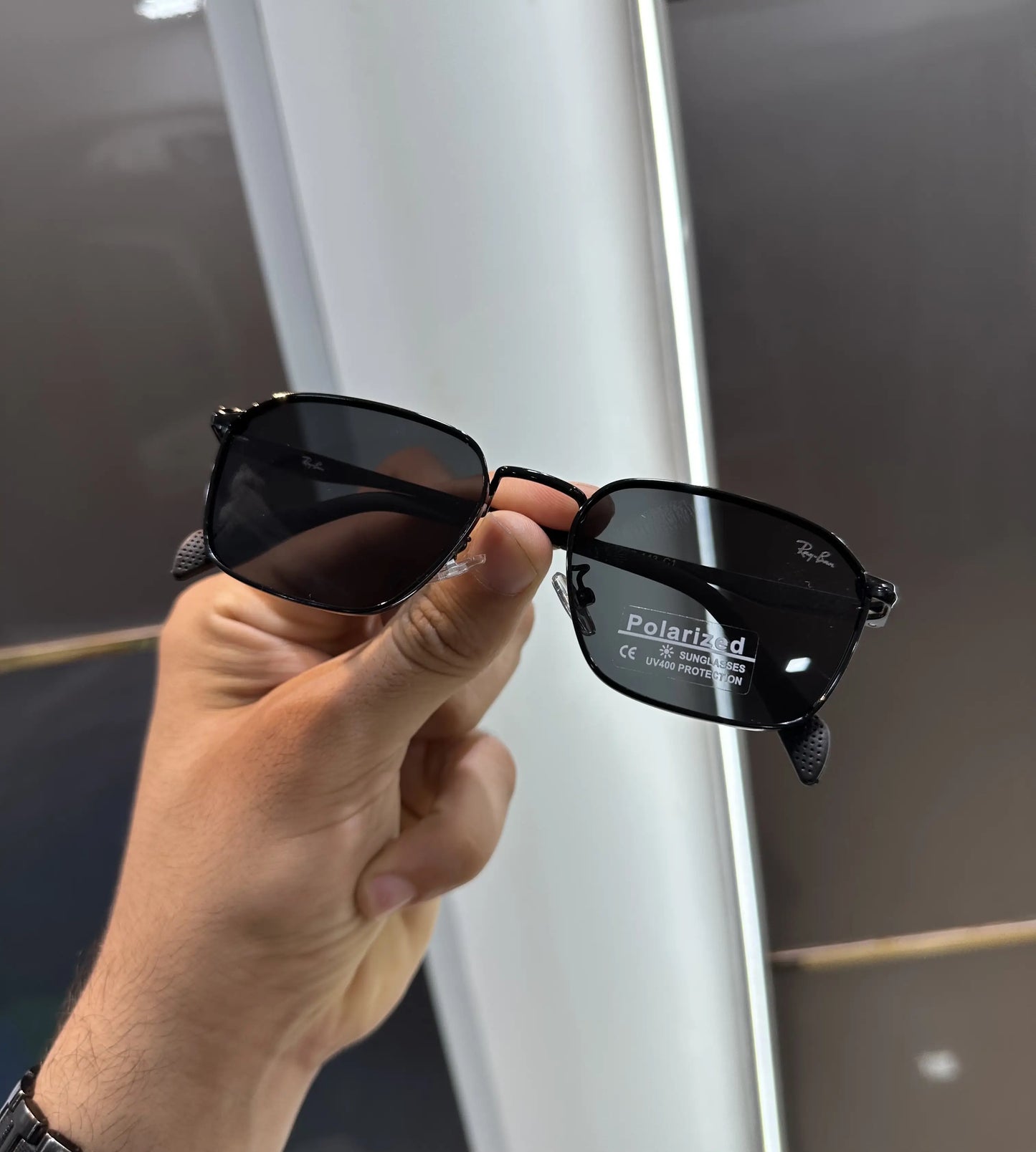 RayBan All Black Premium Shades 3135
