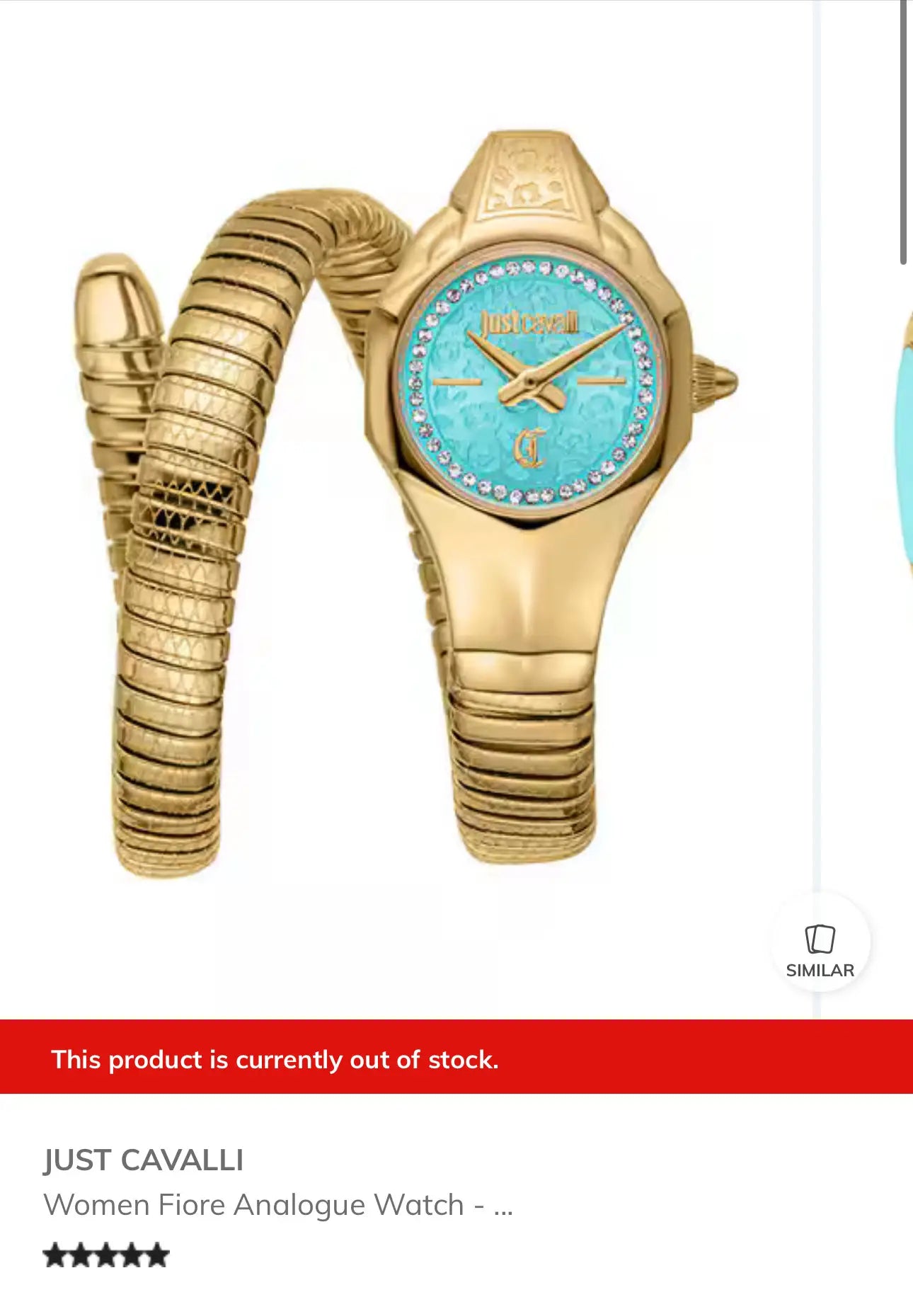 Just Cavalli Women Fiore Analogue Watch