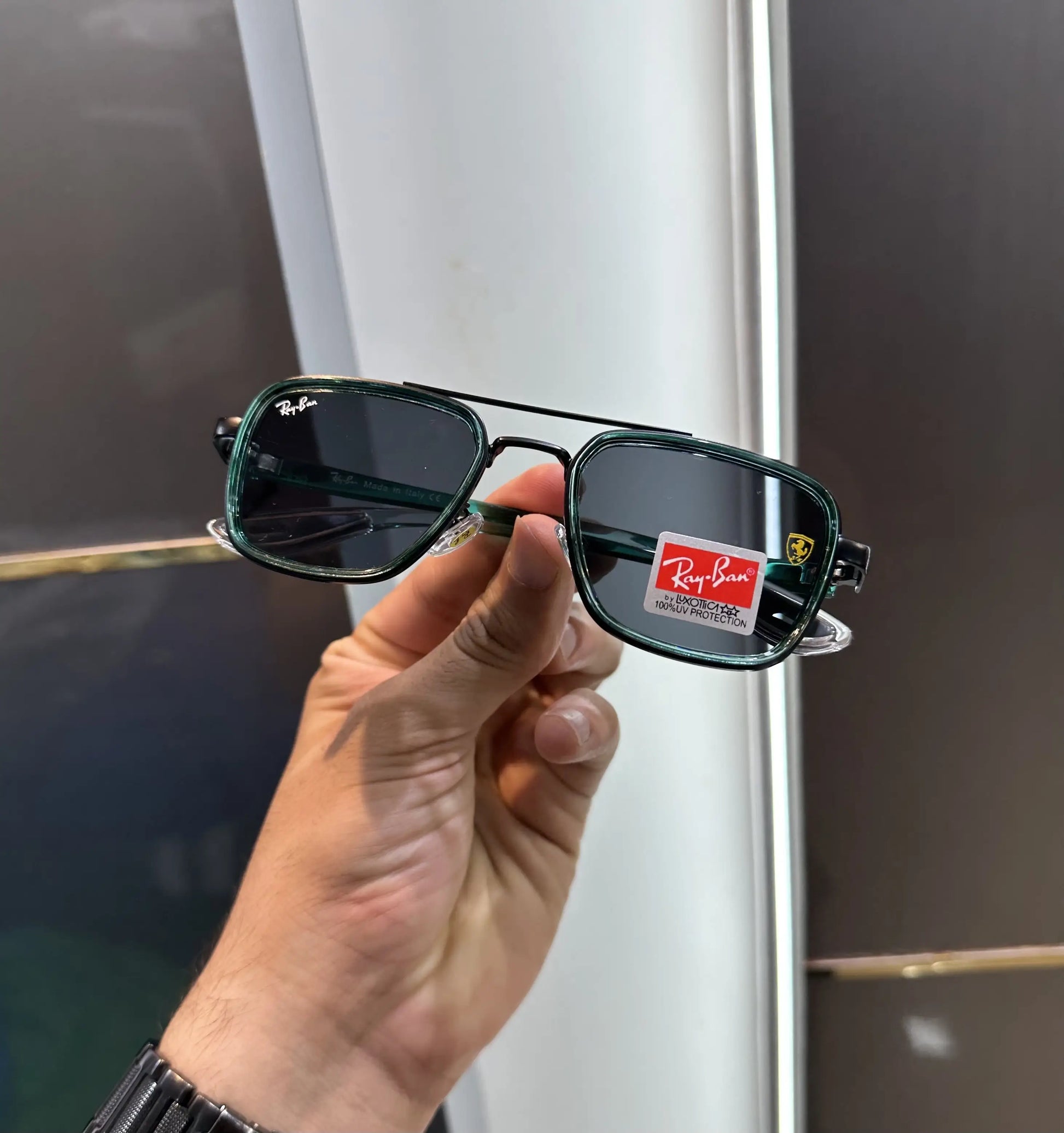 RayBan Green Black Premium Shades 06