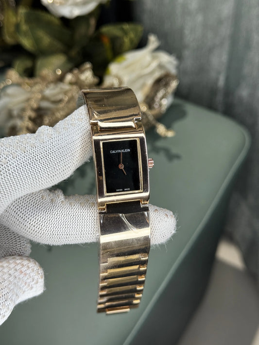 Calvin Klei n Rose Gold Black Bracelet Premium Watch