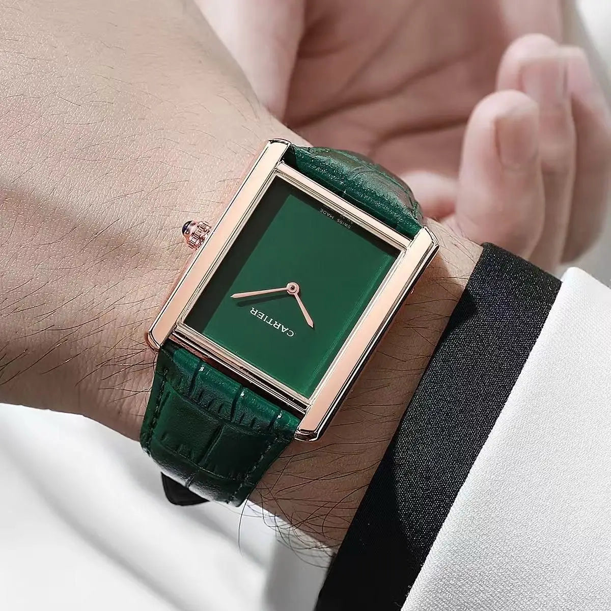 Cartie r Tank Louis Copper Green Slim Premium Watch