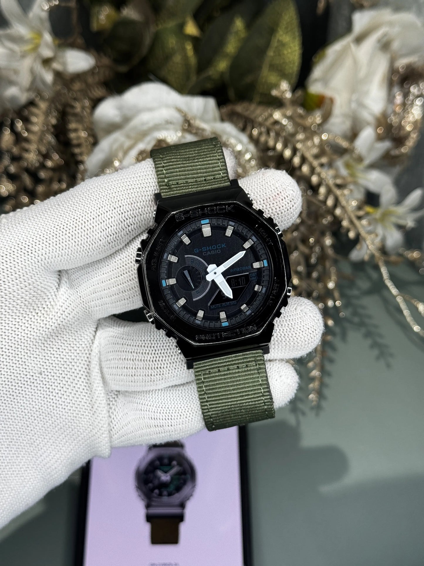 Gshock Ga2100 Gunmetal Green Premium Watch