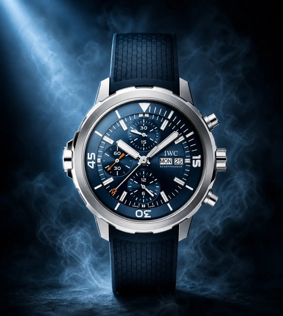 IWC AQUATIMER CHRONOGRAPH BLUE SILVER