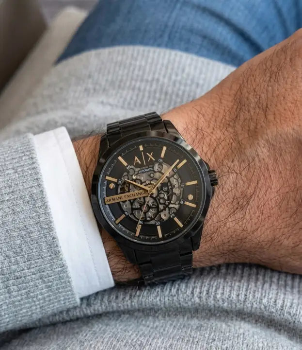 Arman_i Exchange Ax2418 Hampton Automatic Black Gold
