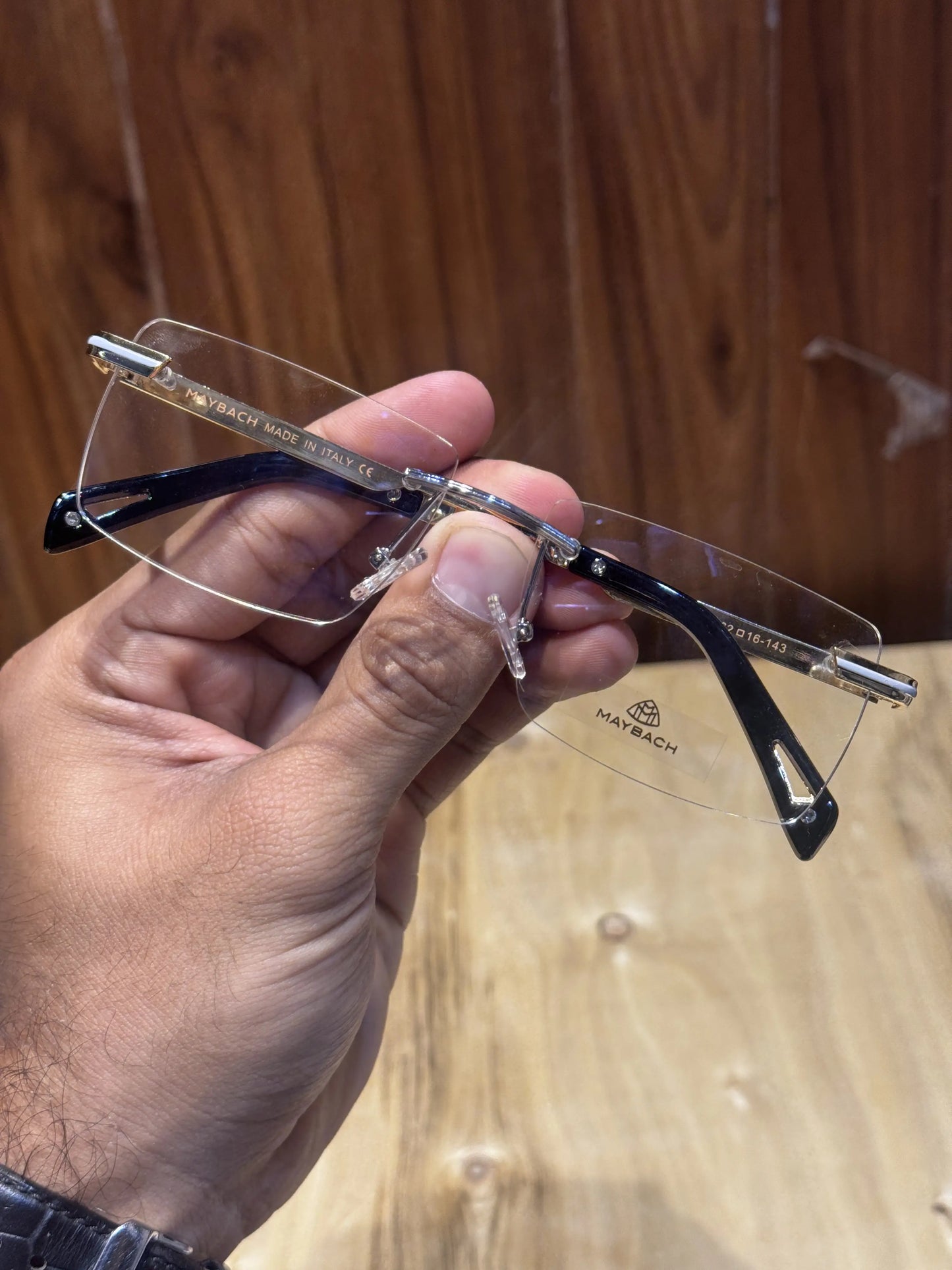 Maybach Gold Luxury Glasses 9170
