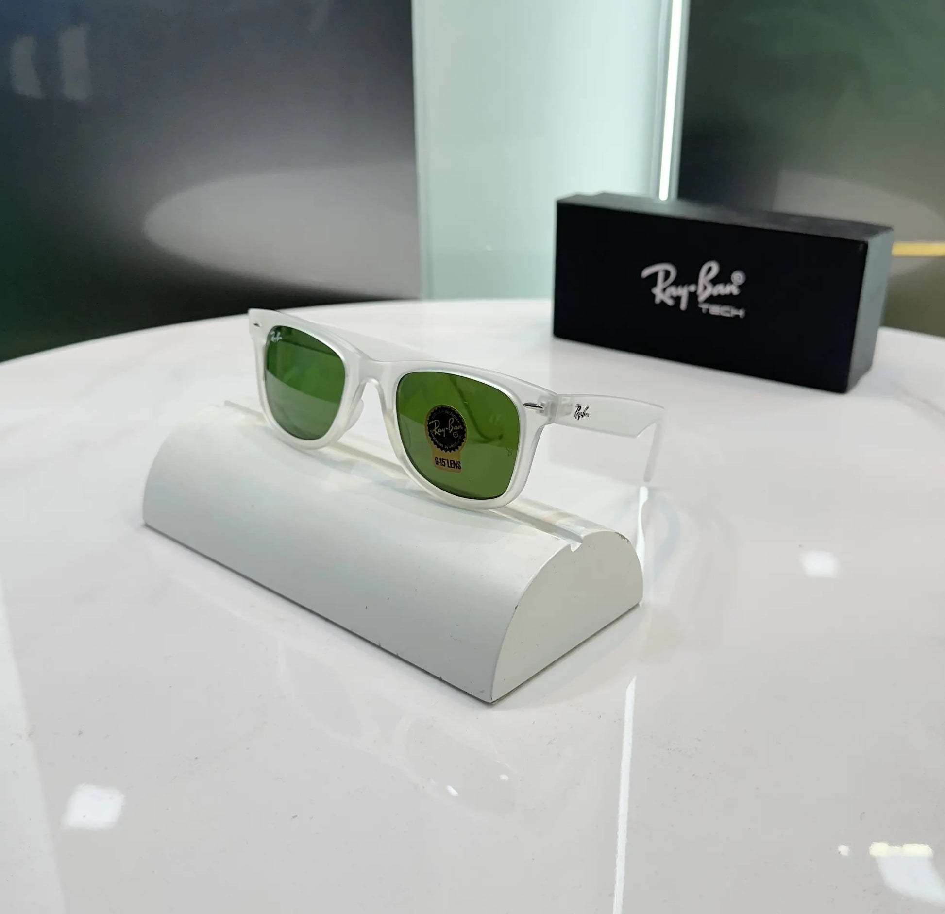 RayBan Ice Green Premium Shades 2140