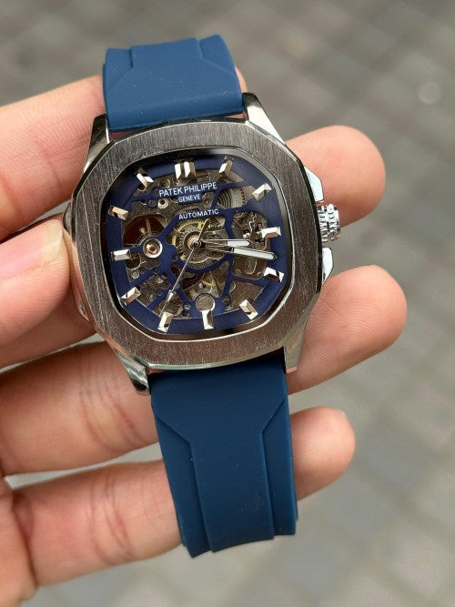 Patek Phillep e Skeleton Automatic Silicone