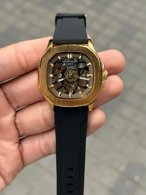 Patek Phillep e Skeleton Automatic Silicone