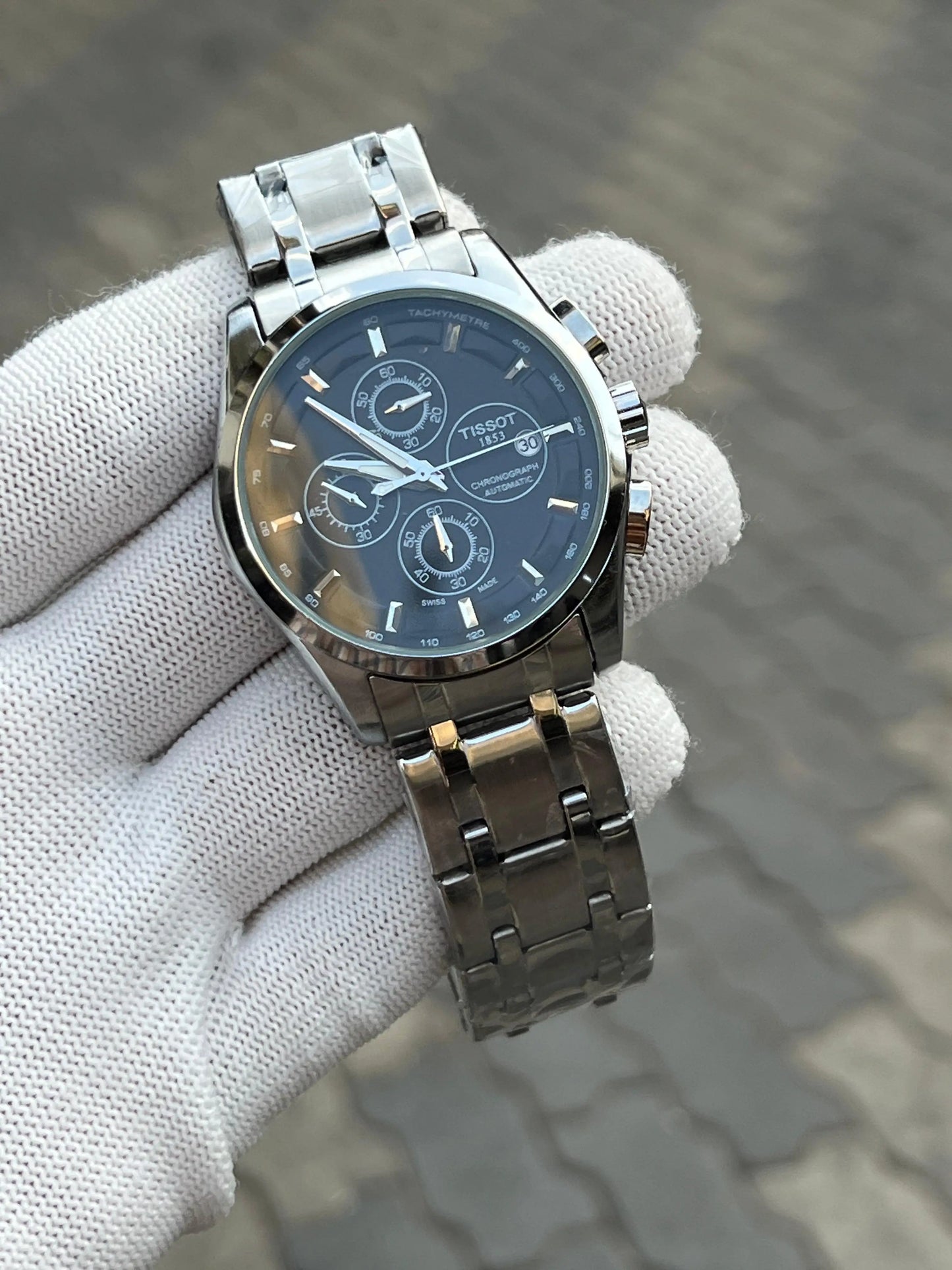 Tisso_t 1853 Couturier Silver-Black