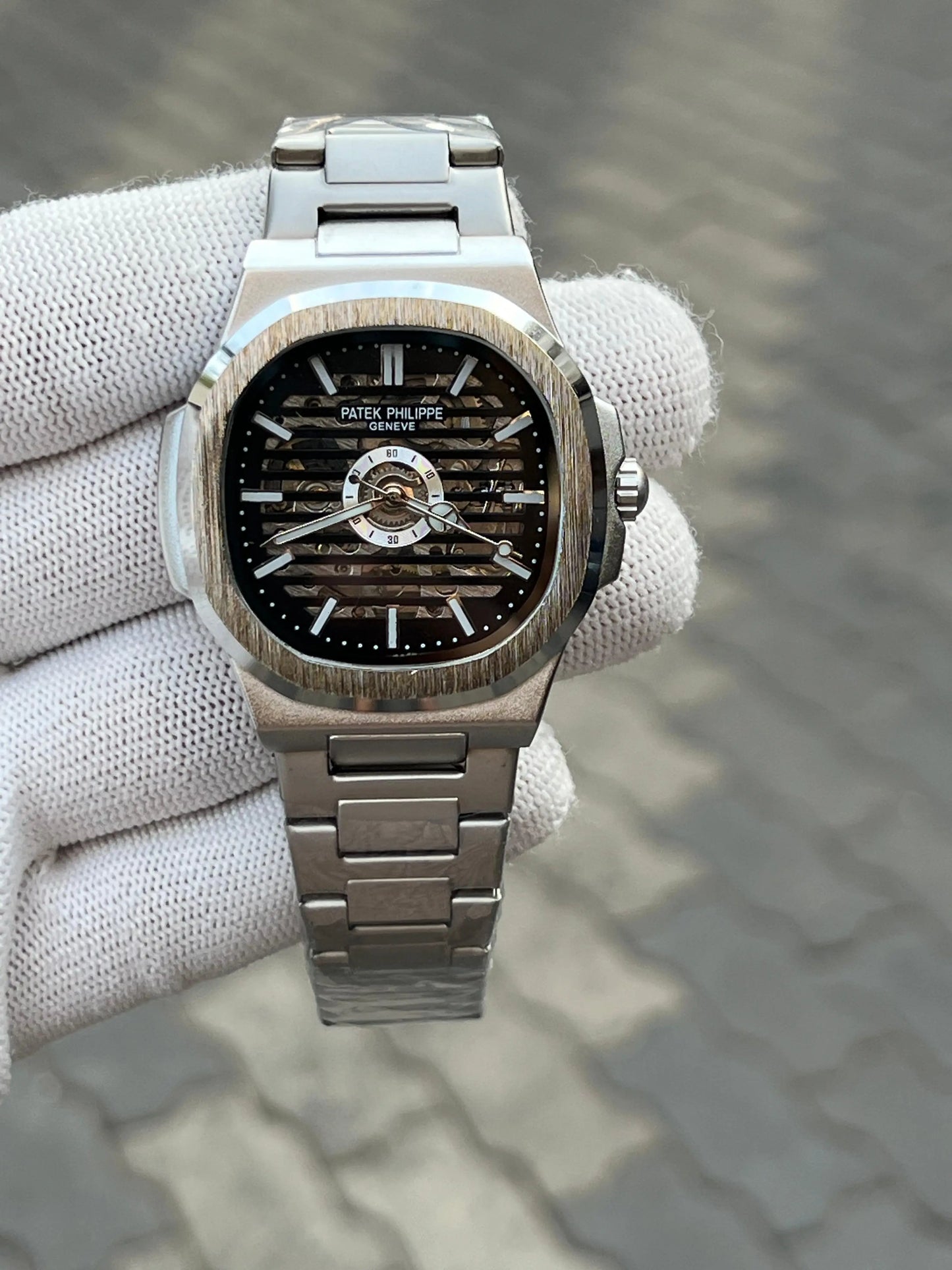 Patek Phillip Silver Black