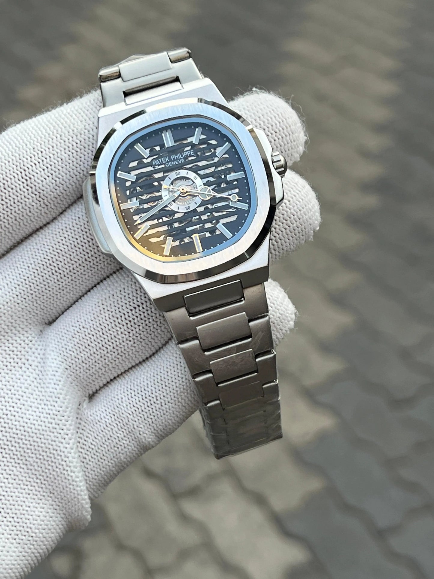 Patek Phillip Silver Black