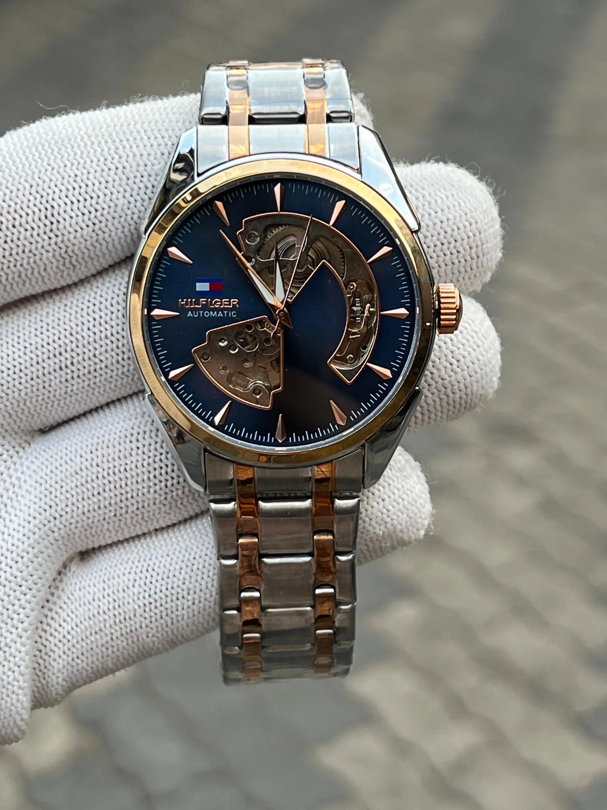 Tommy Hilfiger Automatic Two Tone Blue