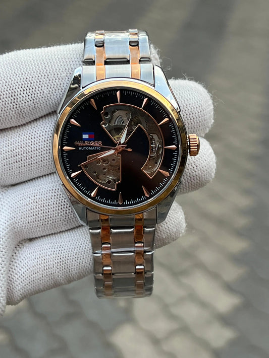 Tommy Hilfiger Automatic Two Tone Black