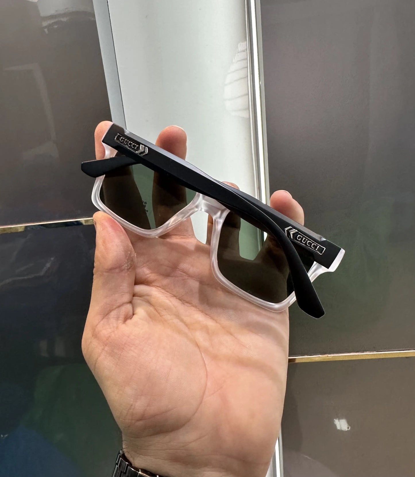 Gucci Black Ice Green Premium Shades 5118
