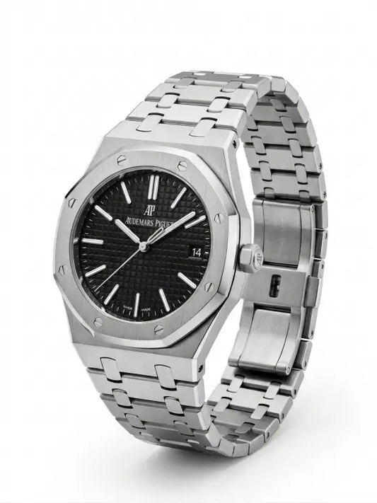 Audemar_s Piguet Royal Oak Quartz Silver-Black