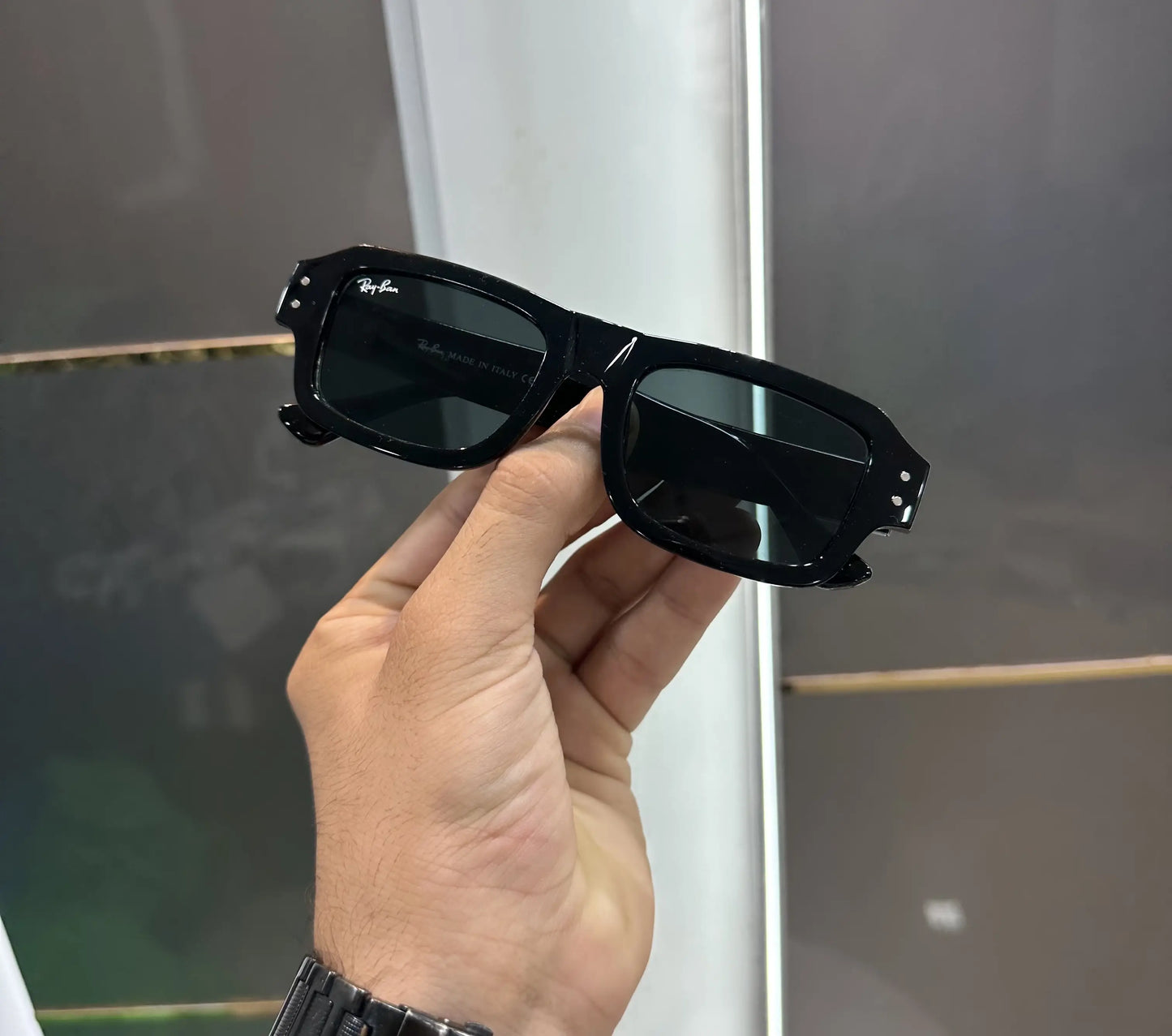 Rayban Gloss All Black Premium Shades 2218