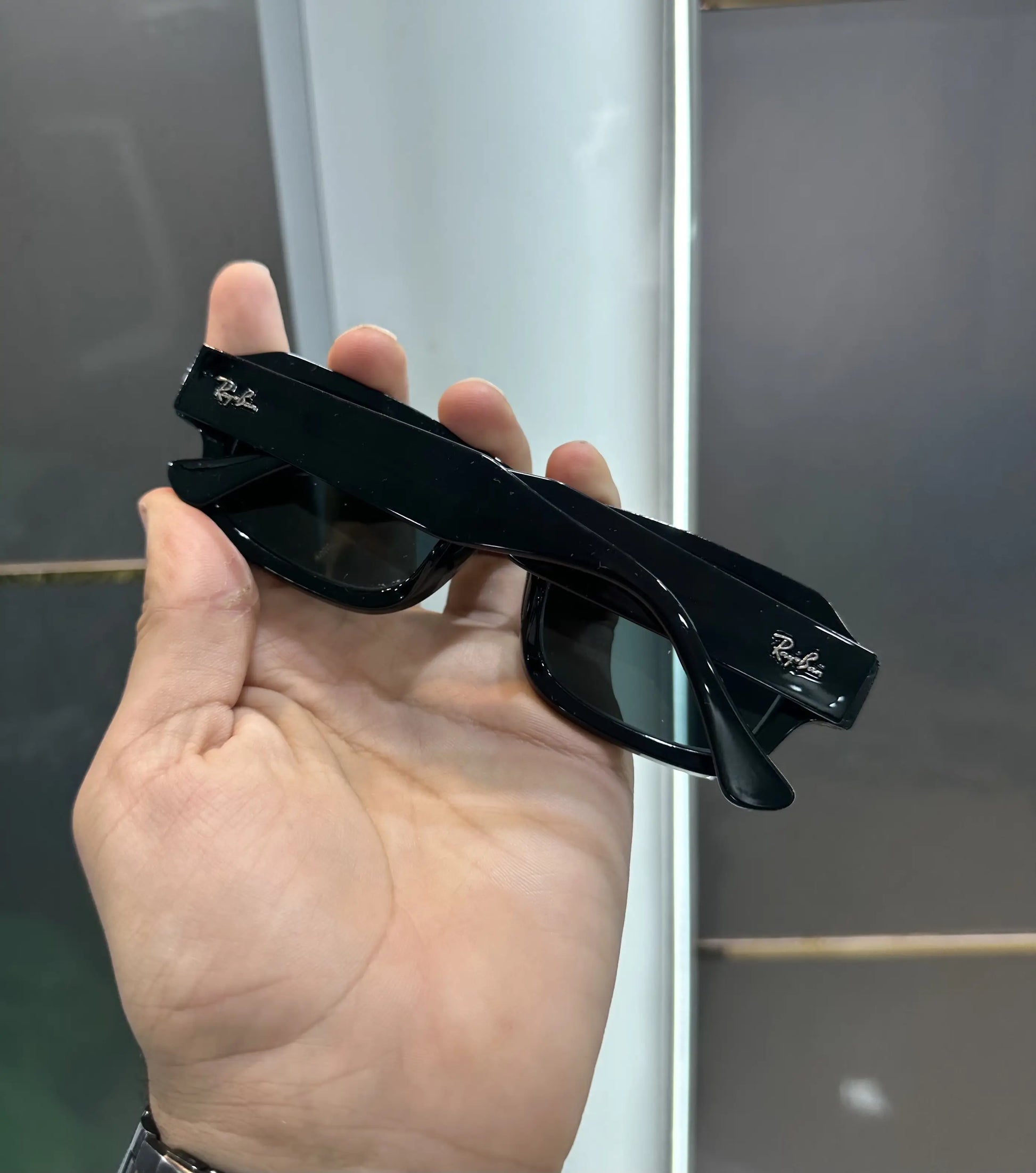 Rayban Gloss All Black Premium Shades 2218
