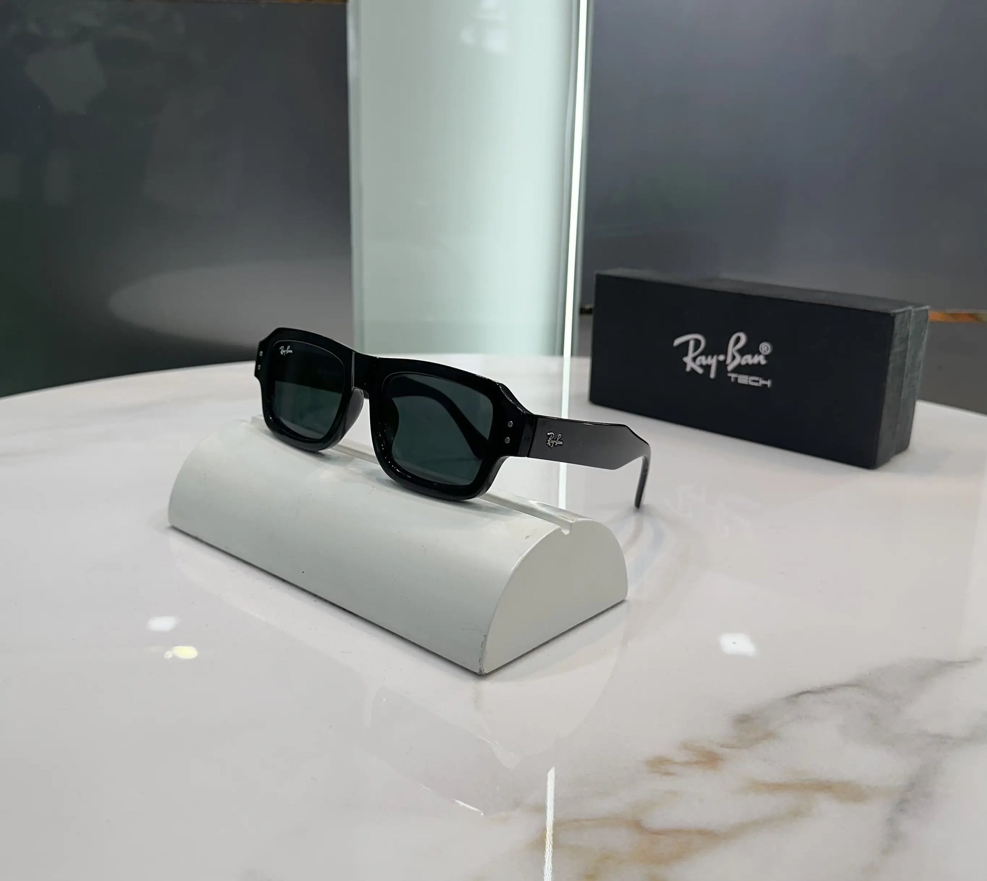 Rayban Matt All Black Premium 2218